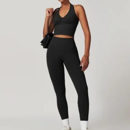 Ensemble Legging & Top Échancré Dos Nu